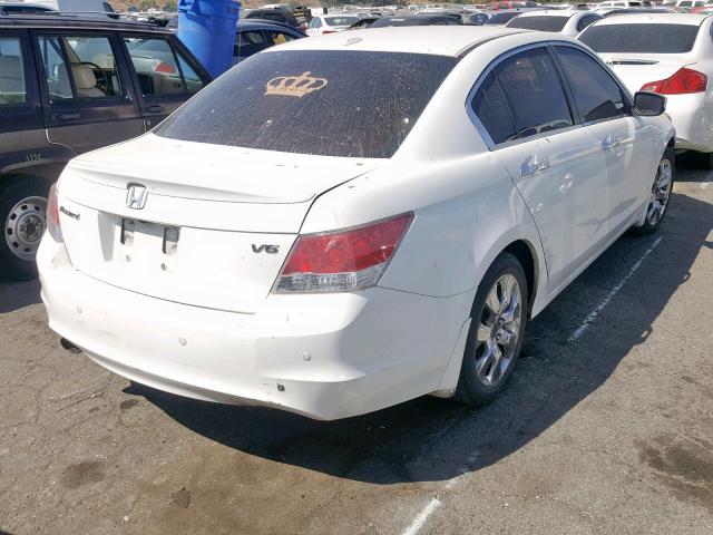 1HGCP36888A031432 - 2008 HONDA ACCORD EXL WHITE photo 4