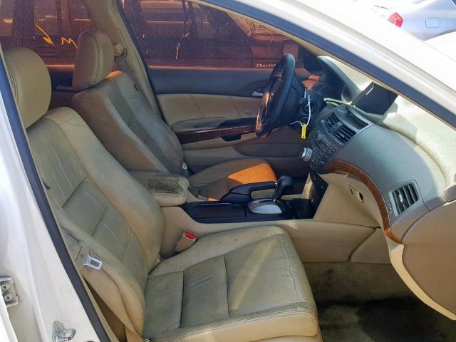 1HGCP36888A031432 - 2008 HONDA ACCORD EXL WHITE photo 5