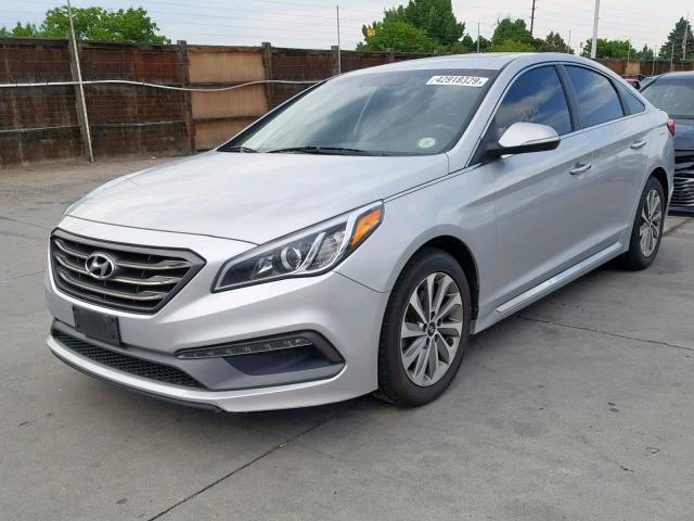 5NPE34AF7GH431567 - 2016 HYUNDAI SONATA SPO SILVER photo 2