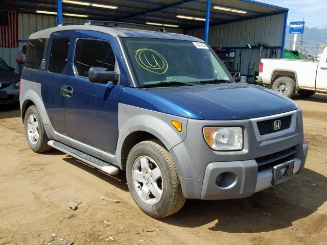 5J6YH28543L018232 - 2003 HONDA ELEMENT EX BLUE photo 1