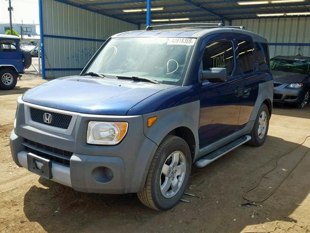 5J6YH28543L018232 - 2003 HONDA ELEMENT EX BLUE photo 2