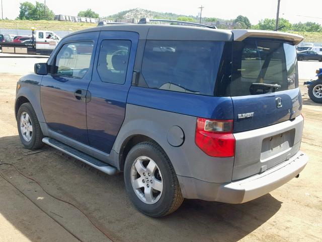 5J6YH28543L018232 - 2003 HONDA ELEMENT EX BLUE photo 3