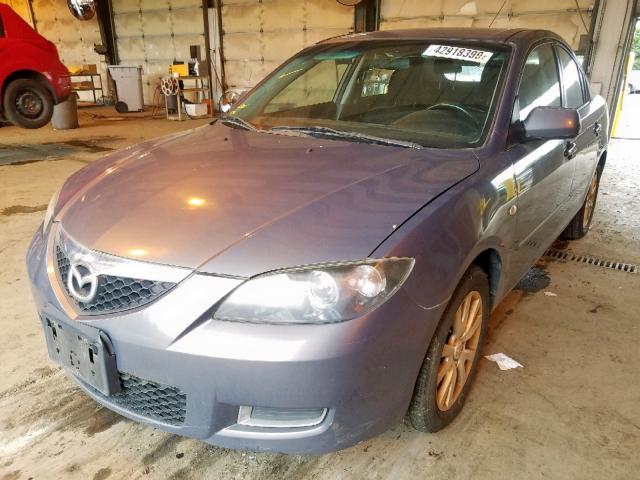 JM1BK32F371747246 - 2007 MAZDA 3 I GRAY photo 2