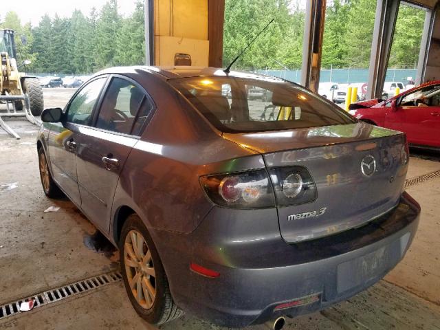 JM1BK32F371747246 - 2007 MAZDA 3 I GRAY photo 3