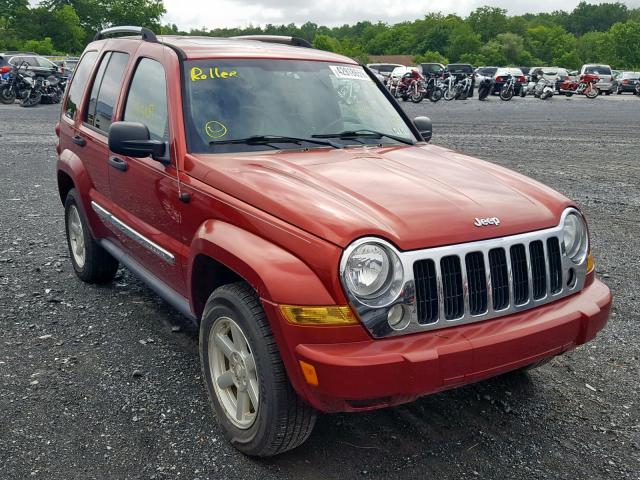 1J4GL58K35W672478 - 2005 JEEP LIBERTY LI RED photo 1