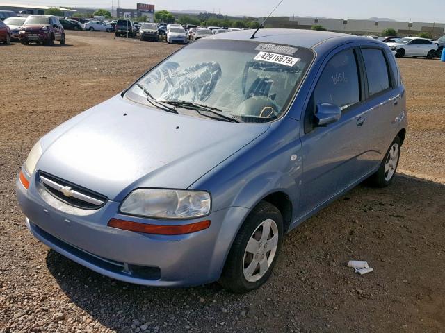 KL1TD66678B099925 - 2008 CHEVROLET AVEO BASE ლურჯი ფოტო 2