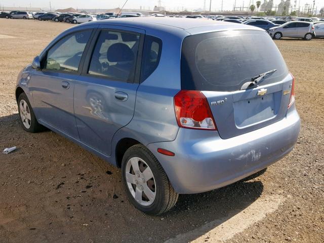 KL1TD66678B099925 - 2008 CHEVROLET AVEO BASE ლურჯი ფოტო 3