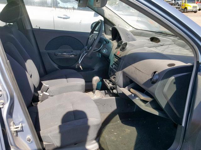 KL1TD66678B099925 - 2008 CHEVROLET AVEO BASE ლურჯი ფოტო 5