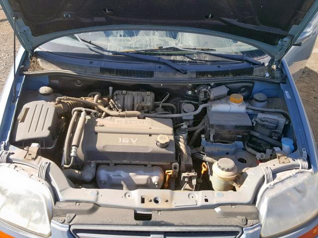 KL1TD66678B099925 - 2008 CHEVROLET AVEO BASE ლურჯი ფოტო 7