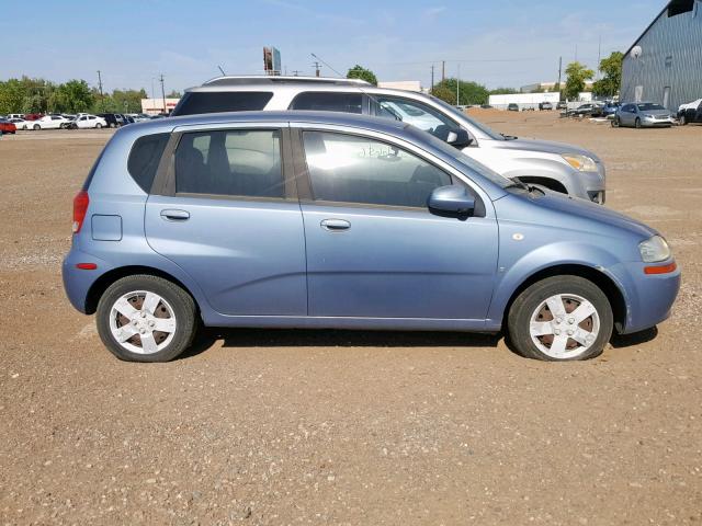 KL1TD66678B099925 - 2008 CHEVROLET AVEO BASE ლურჯი ფოტო 9