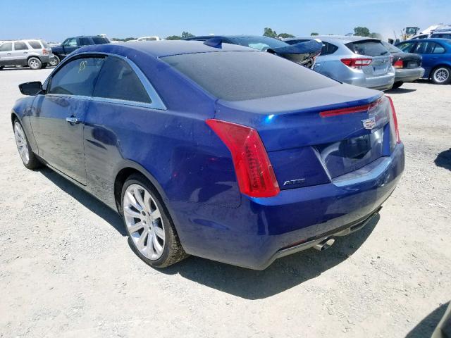 1G6AA1RXXF0124327 - 2015 CADILLAC ATS BLUE photo 3