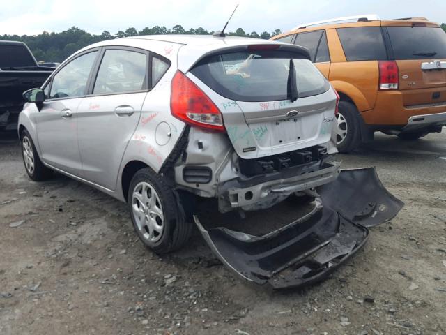 3FADP4TJ0DM183689 - 2013 FORD FIESTA S SILVER photo 3