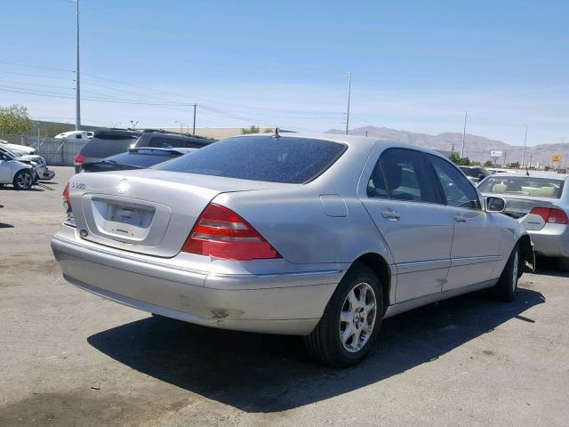 WDBNG75J72A248107 - 2002 MERCEDES-BENZ S 500 SILVER photo 4