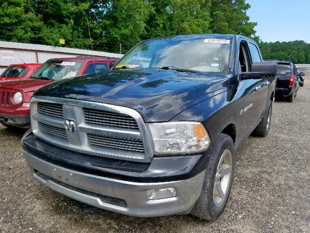 1C6RD6LT0CS223918 - 2012 DODGE RAM 1500 S BLACK photo 2