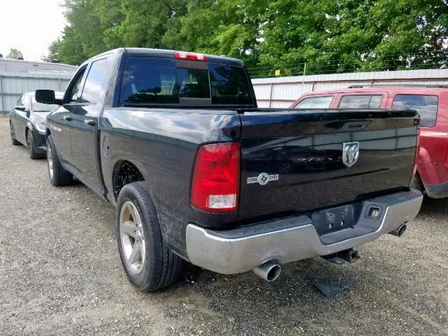 1C6RD6LT0CS223918 - 2012 DODGE RAM 1500 S BLACK photo 3