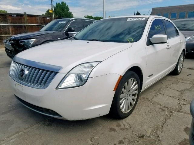 3MEDM0L32AR656275 - 2010 MERCURY MILAN HYBR WHITE photo 2