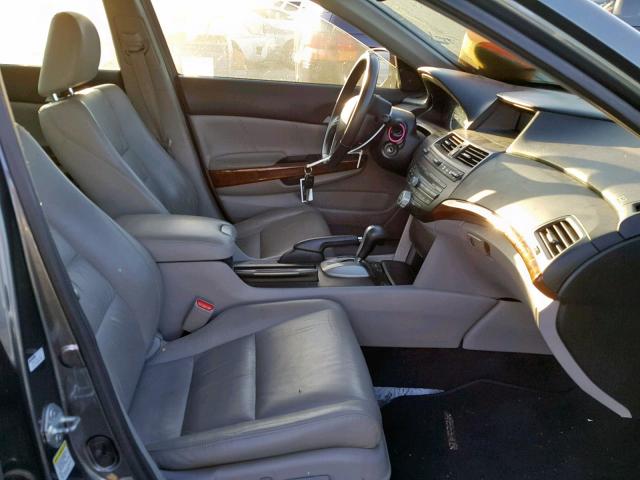 1HGCP2F81BA021844 - 2011 HONDA ACCORD EXL GRAY photo 5