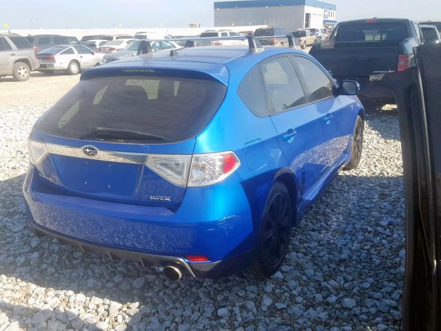 JF1GH75658G803084 - 2008 SUBARU IMPREZA WR BLUE photo 4