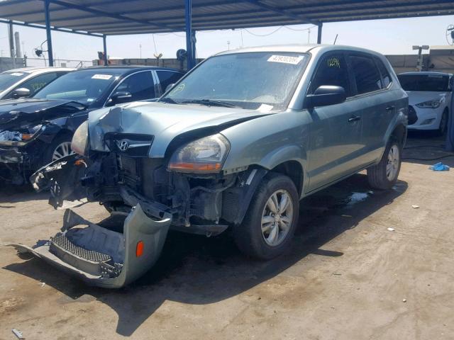 KM8JM12B49U969668 - 2009 HYUNDAI TUCSON GLS GREEN photo 2