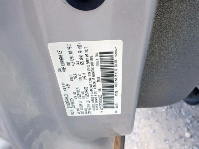 3D7KS28CX6G289699 - 2006 DODGE RAM 2500 S ვერცხლისფერი ფოტო 10