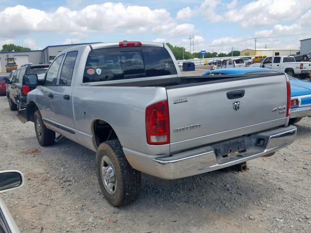 3D7KS28CX6G289699 - 2006 DODGE RAM 2500 S ვერცხლისფერი ფოტო 3