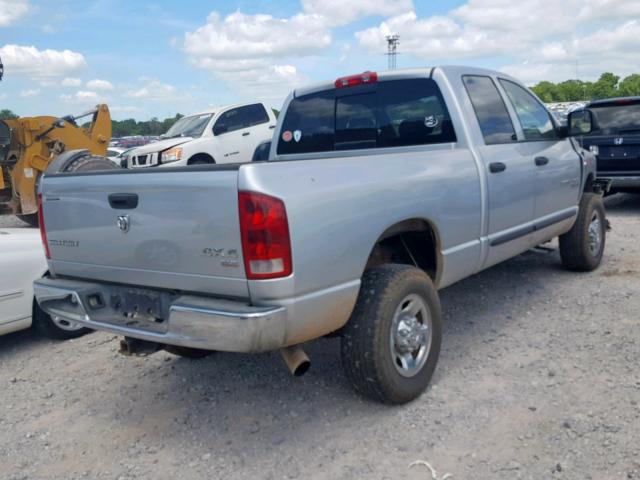 3D7KS28CX6G289699 - 2006 DODGE RAM 2500 S SILVER photo 4