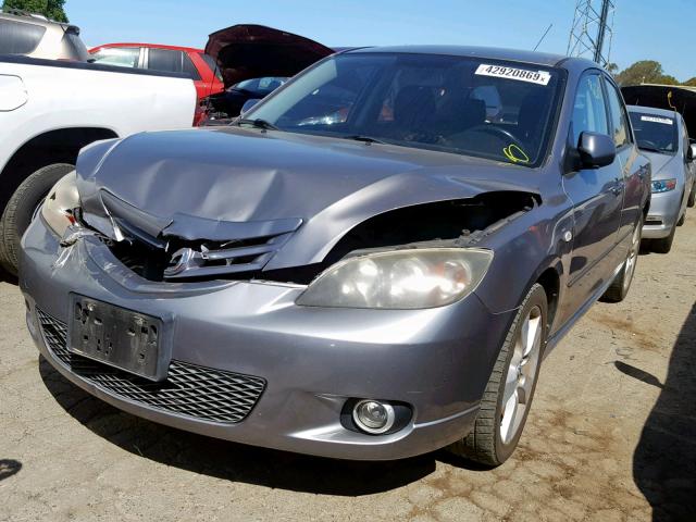 JM1BK144961432434 - 2006 MAZDA 3 HATCHBAC GRAY photo 2