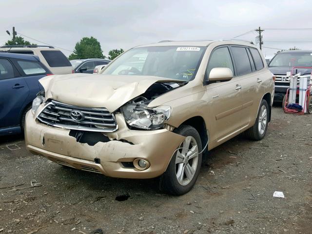 JTEES42A282037320 - 2008 TOYOTA HIGHLANDER GOLD photo 2