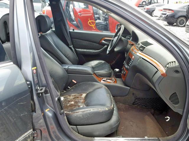 WDBNG70J16A477539 - 2006 MERCEDES-BENZ S 430 GRAY photo 5