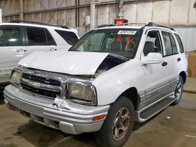 2CNBJ634316949683 - 2001 CHEVROLET TRACKER LT WHITE photo 2