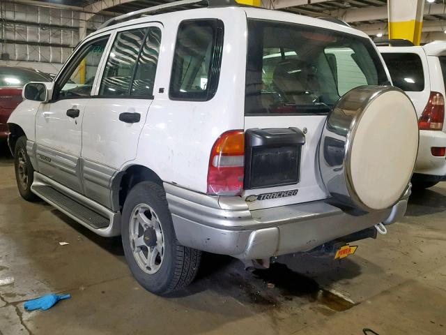 2CNBJ634316949683 - 2001 CHEVROLET TRACKER LT WHITE photo 3