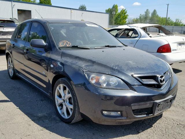 JM1BK344271615283 - 2007 MAZDA 3 HATCHBAC BLACK photo 1