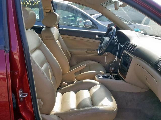 WVWBH63BX1P022646 - 2001 VOLKSWAGEN PASSAT GLX 红色 照片 5