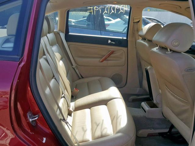 WVWBH63BX1P022646 - 2001 VOLKSWAGEN PASSAT GLX 红色 照片 6