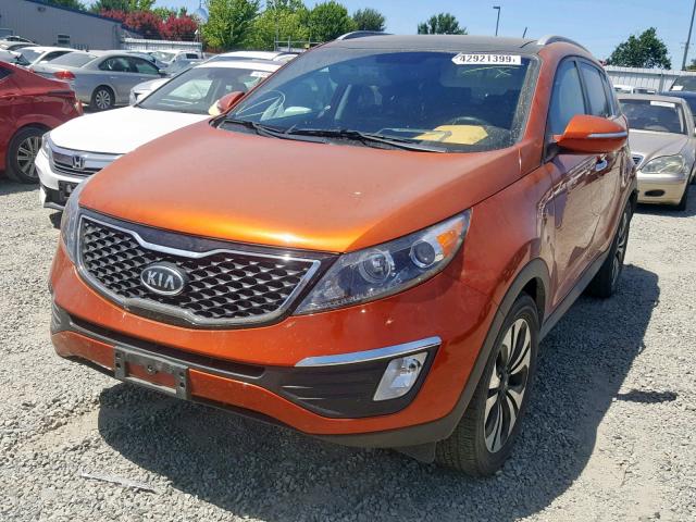 KNDPC3A60B7149531 - 2011 KIA SPORTAGE E ORANGE photo 2