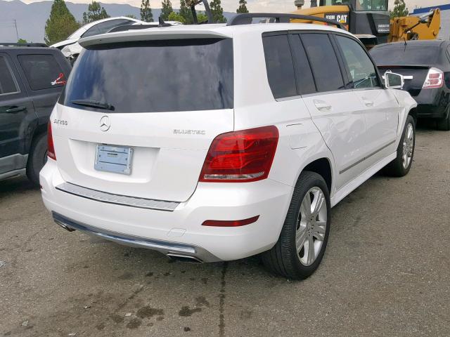 WDCGG0EB0DG134714 - 2013 MERCEDES-BENZ GLK 250 BL WHITE photo 4