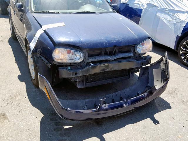 9BWFL61J154023501 - 2005 VOLKSWAGEN GOLF GL BLUE photo 9