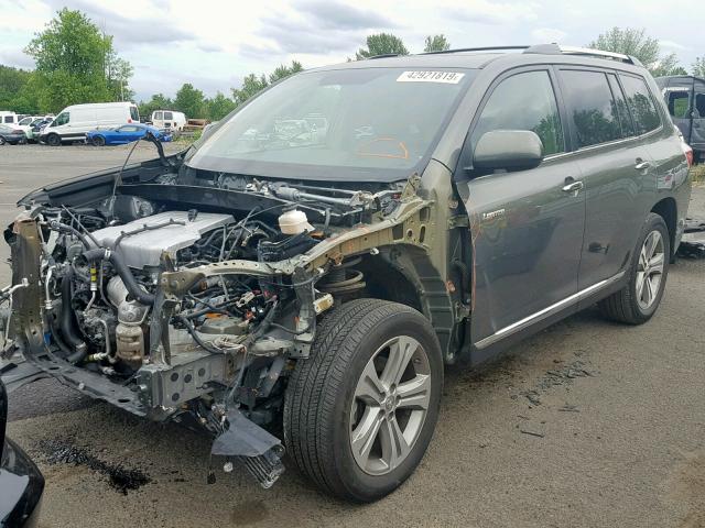 5TDDK3EH9CS095283 - 2012 TOYOTA HIGHLANDER GRAY photo 2