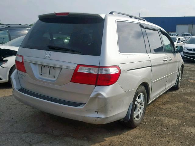 5FNRL38456B411931 - 2006 HONDA ODYSSEY EX SILVER photo 4