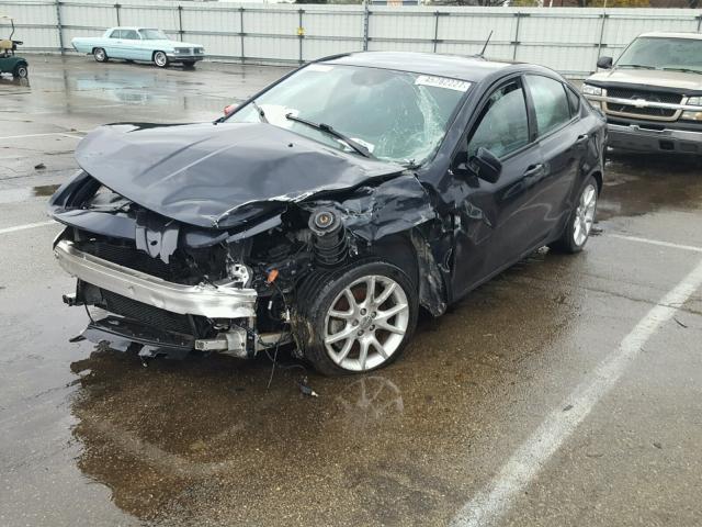 1C3CDFBA7DD143296 - 2013 DODGE DART SXT BLACK photo 2