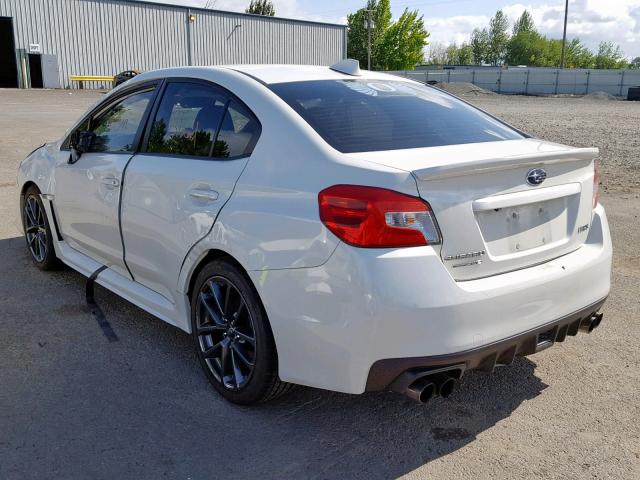 JF1VA1C64J9802823 - 2018 SUBARU WRX PREMIU WHITE photo 3