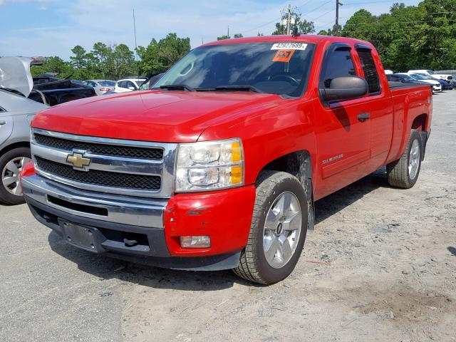 1GCRKSE33BZ119403 - 2011 CHEVROLET SILVERADO RED photo 2