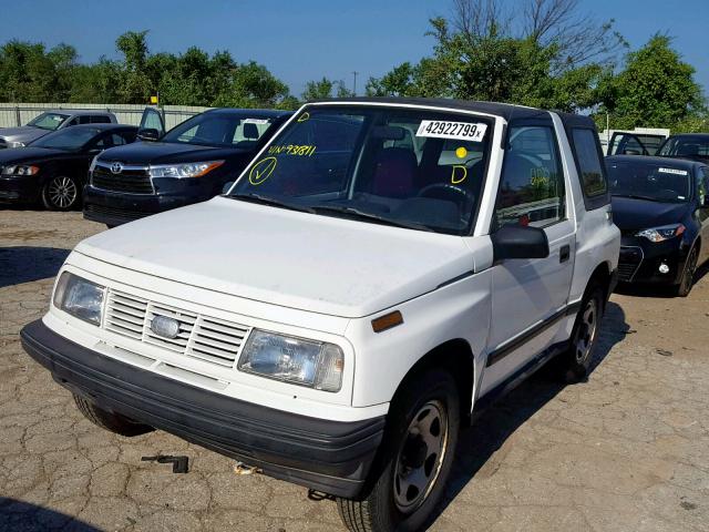 2CNBE18U5P6931811 - 1993 GEO TRACKER WHITE photo 2