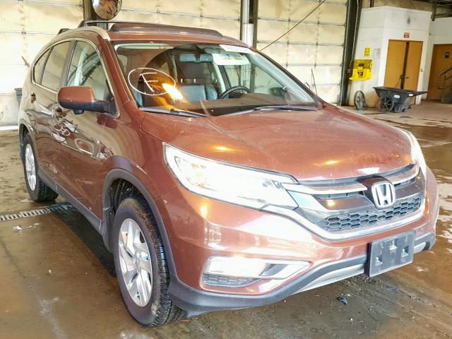 5J6RM4H71FL011546 - 2015 HONDA CR-V EXL BROWN photo 1