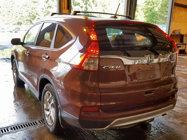 5J6RM4H71FL011546 - 2015 HONDA CR-V EXL BROWN photo 3