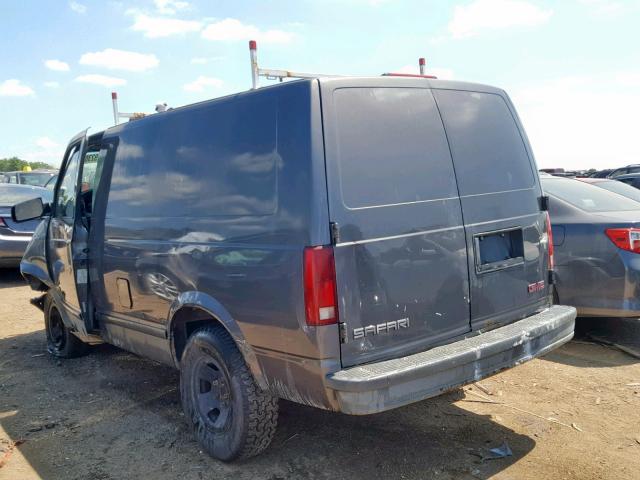 1GTDM19X52B511903 - 2002 GMC SAFARI XT GRAY photo 3