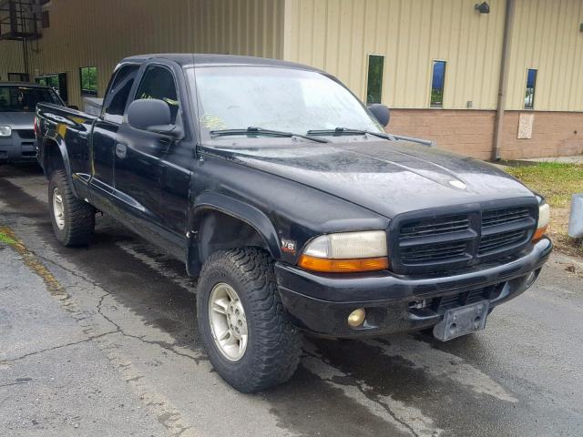 1B7GG22N2YS788083 - 2000 DODGE DAKOTA BLACK photo 1