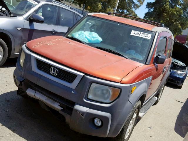 5J6YH28623L035247 - 2003 HONDA ELEMENT EX ORANGE photo 2