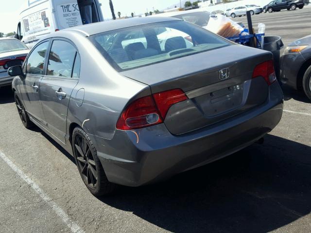 1HGFA16828L036116 - 2008 HONDA CIVIC GRAY photo 3