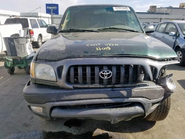 5TENM92N03Z164215 - 2003 TOYOTA TACOMA PRE GREEN photo 9